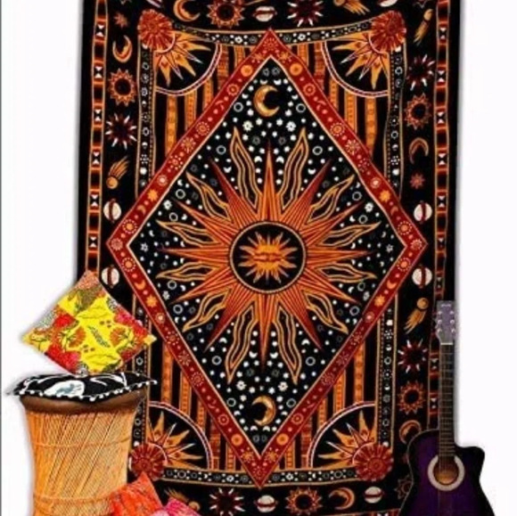 Sun, moon, stars wall tapestry NIB 😍 - Picture 7 of 8